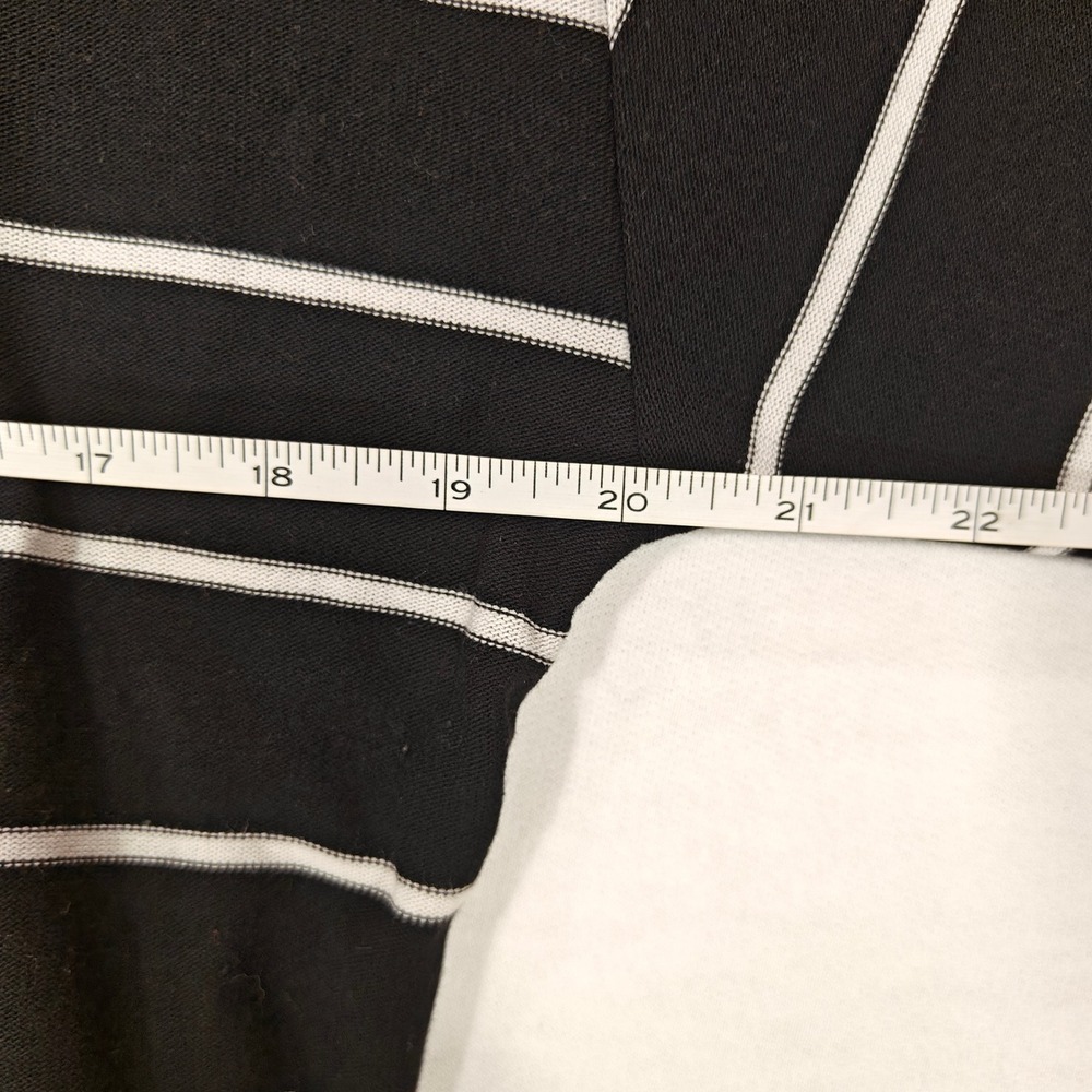 Chaser Womens Black White Striped V-Neck Sweater XS CWB853 - Picture 5 of 7